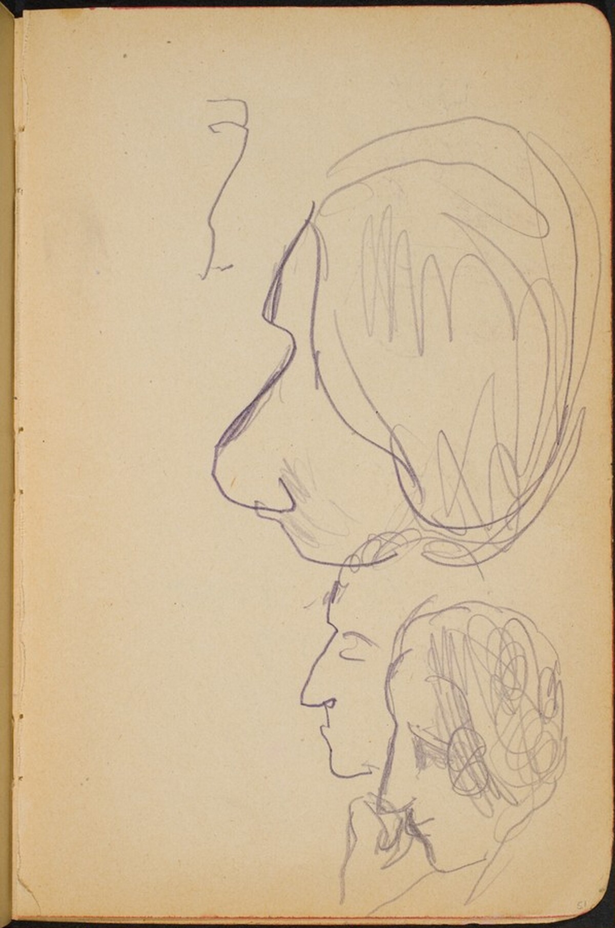drei Köpfe (Three Heads) [p. 51] by Max Beckmann