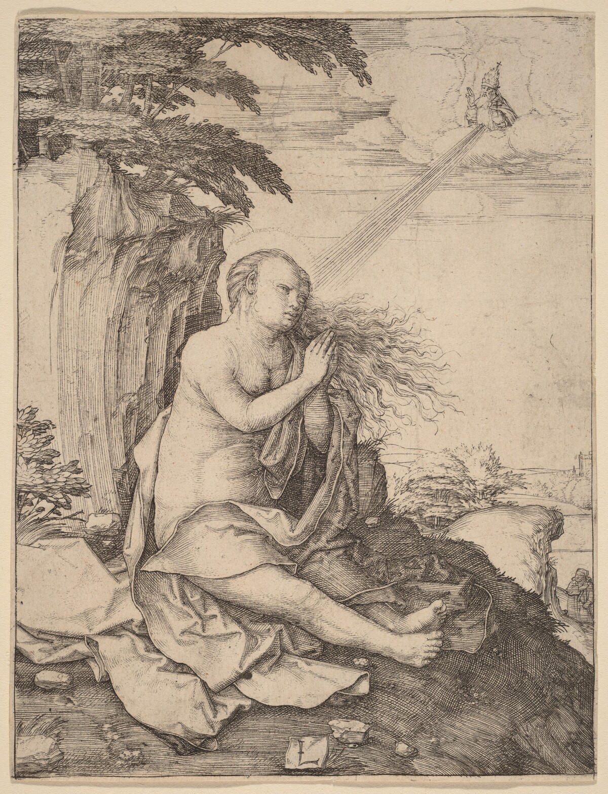 Saint Mary Magdalene in the Desert by Lucas van Leyden