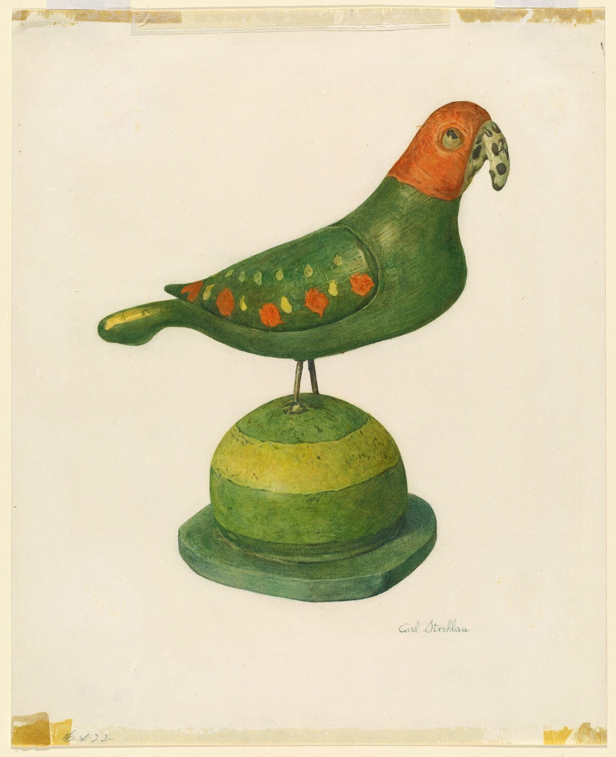 Pensylvania German Carved Bird by Carl Strehlau