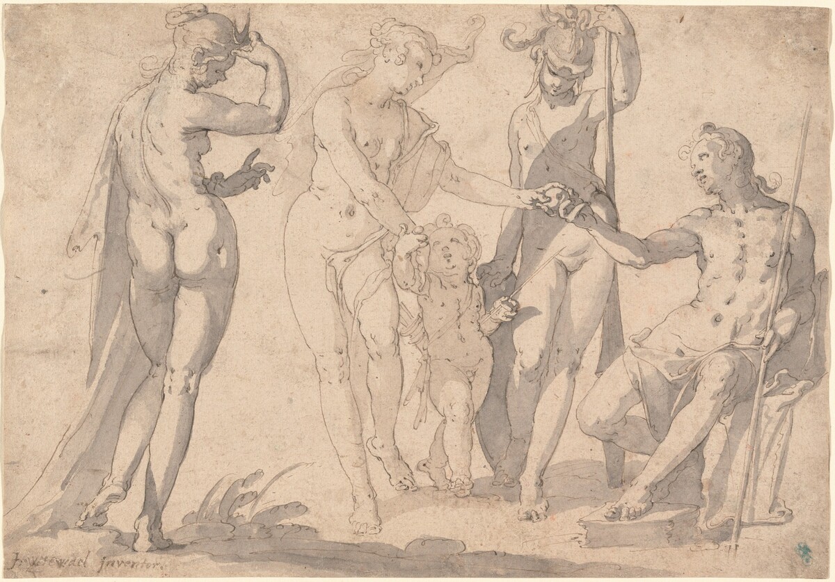 The Judgment of Paris by Joachim Anthonisz Wtewael