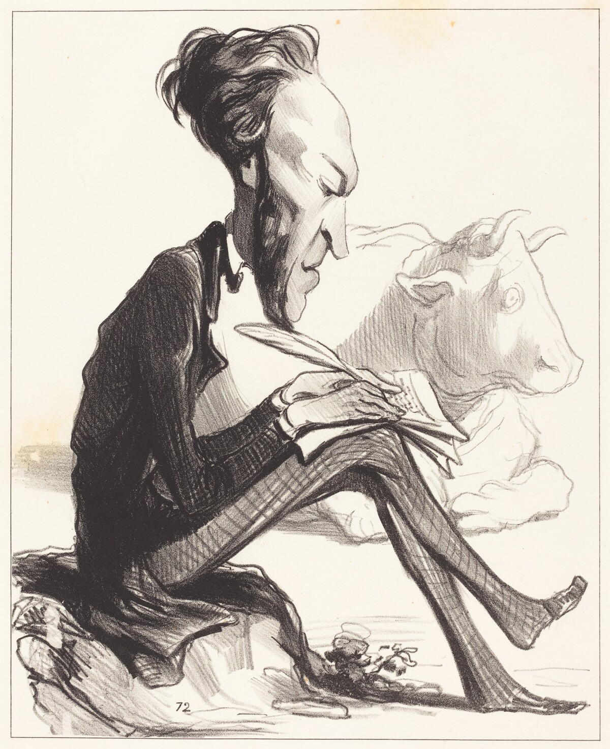 Ph. Auguste Demesmay by Honoré Daumier