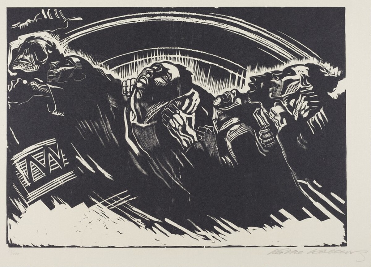 The Volunteers (Die Freiwilligen) by Käthe Kollwitz