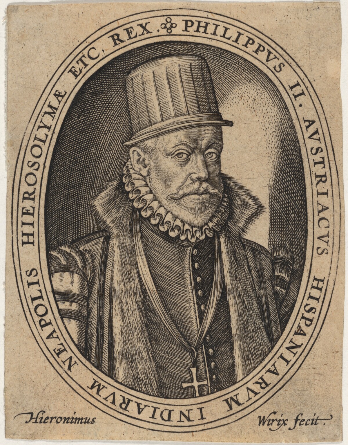 Philip II, King of Spain by Hieronymus Wierix