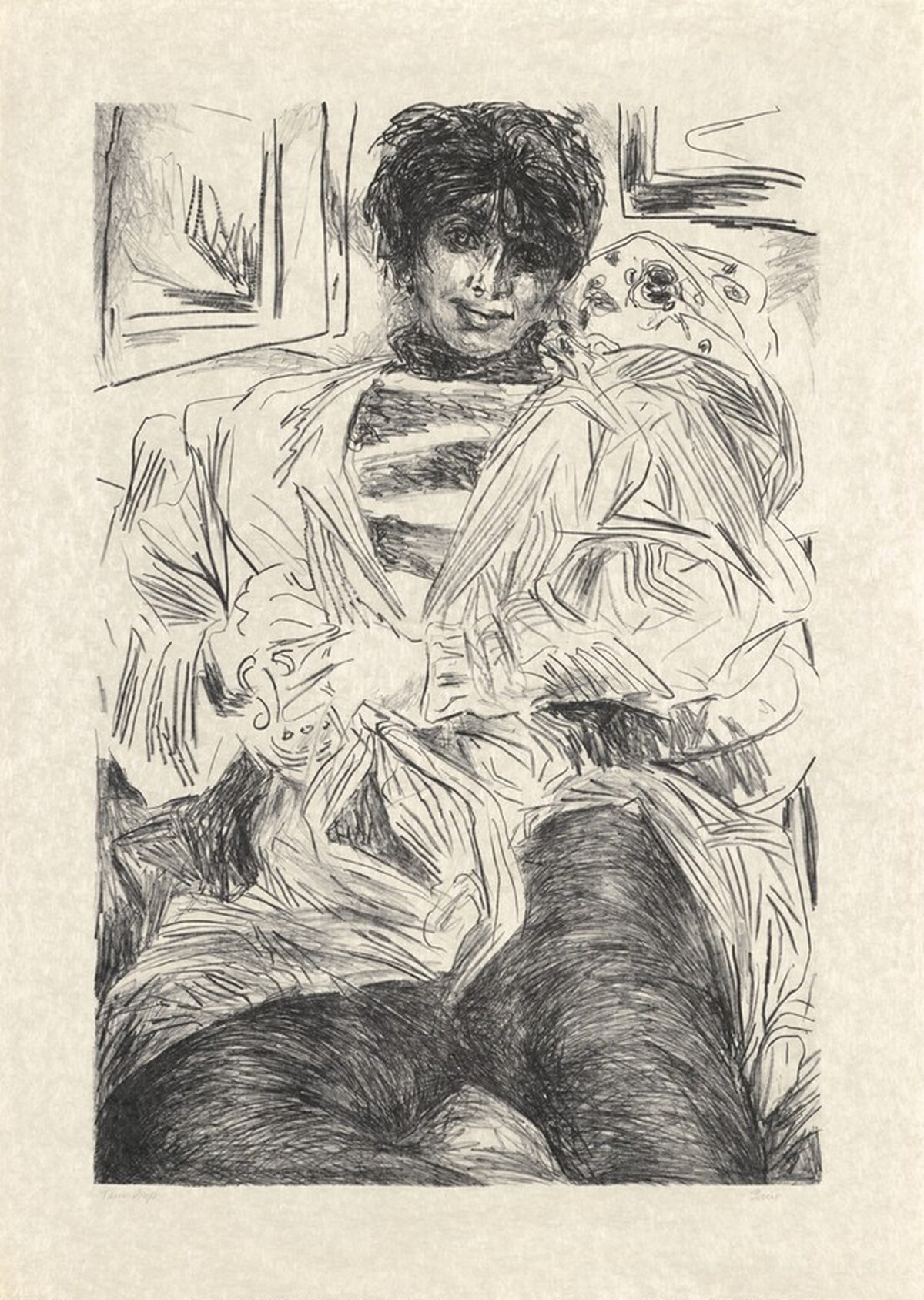 Striped Robe by William Brice