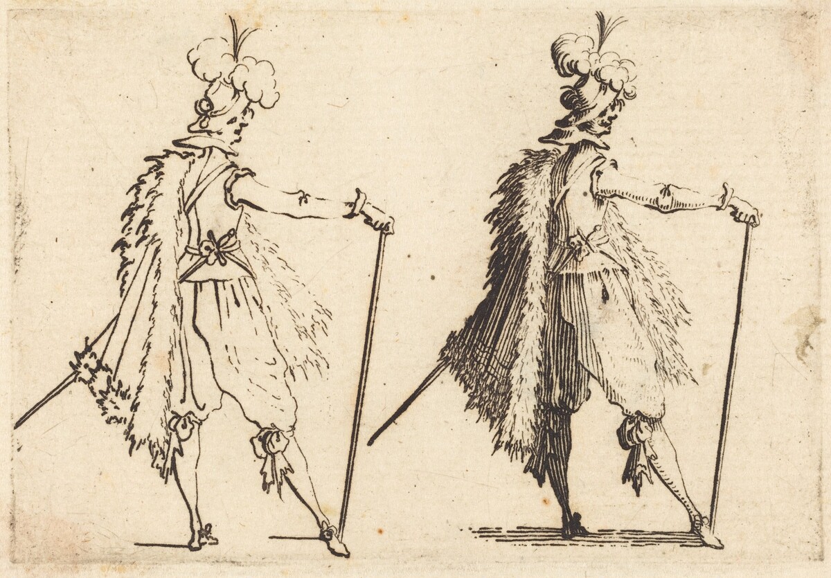 Gentleman with Cane by Jacques Callot