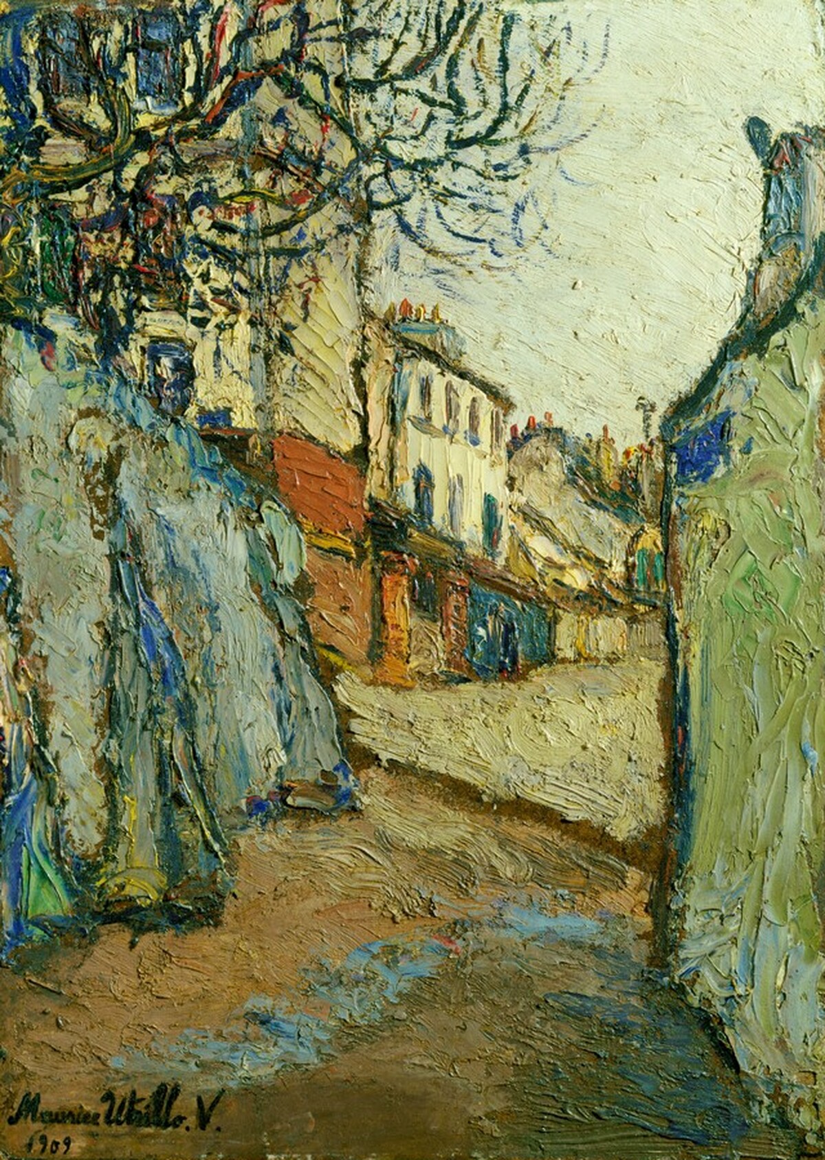 Rue Cortot, Montmartre by Maurice Utrillo