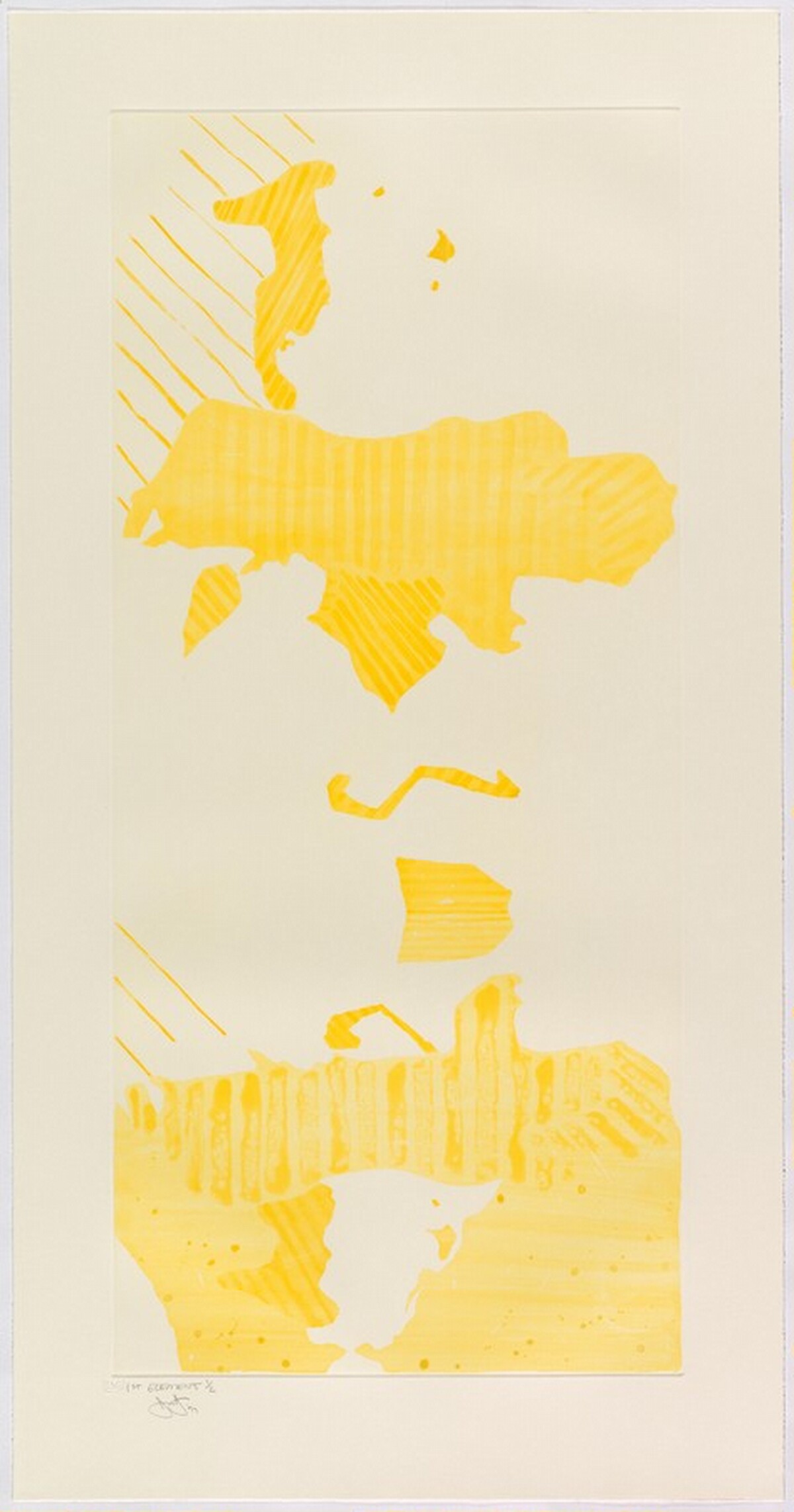 Green Angel 2 [1st element proof] by Jasper Johns