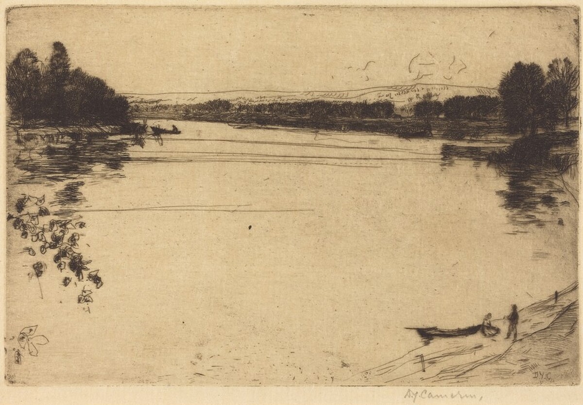 The Tweed at Coldstream by David Young Cameron