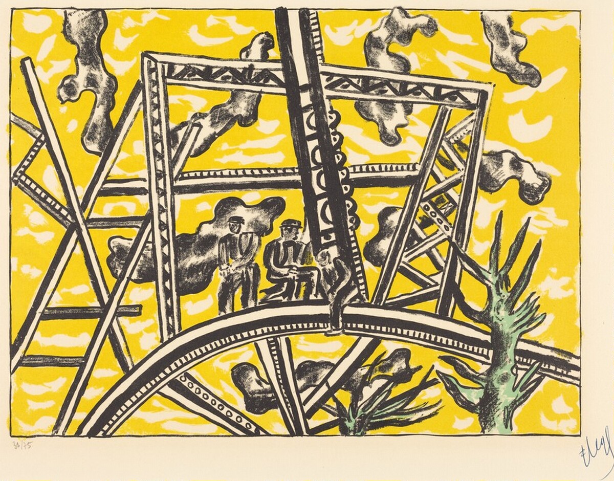 Scaffolding in the Sun by Fernand Léger