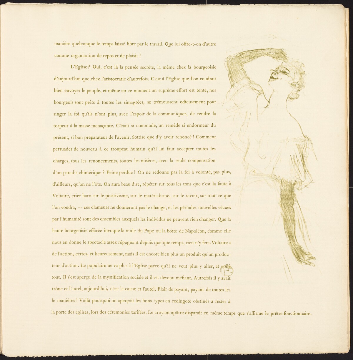 Yvette Guilbert by Henri de Toulouse-Lautrec