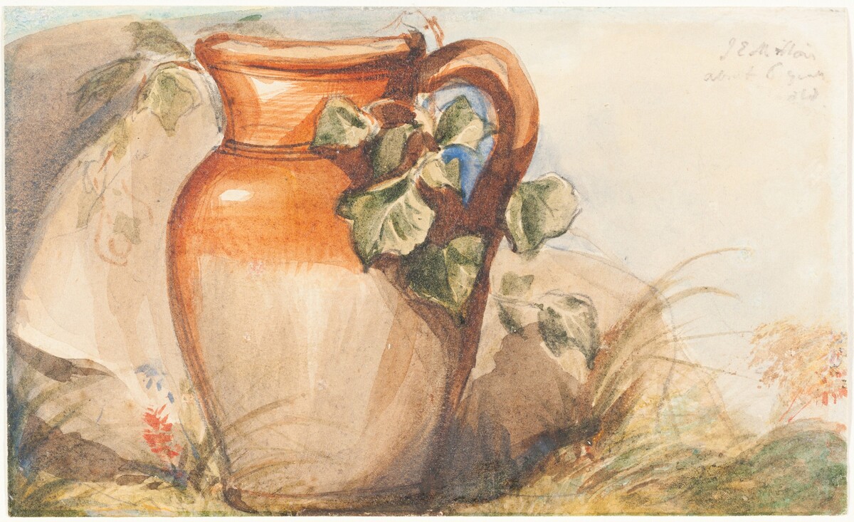 Study of a Pottery Jug [recto] by John Everett Millais