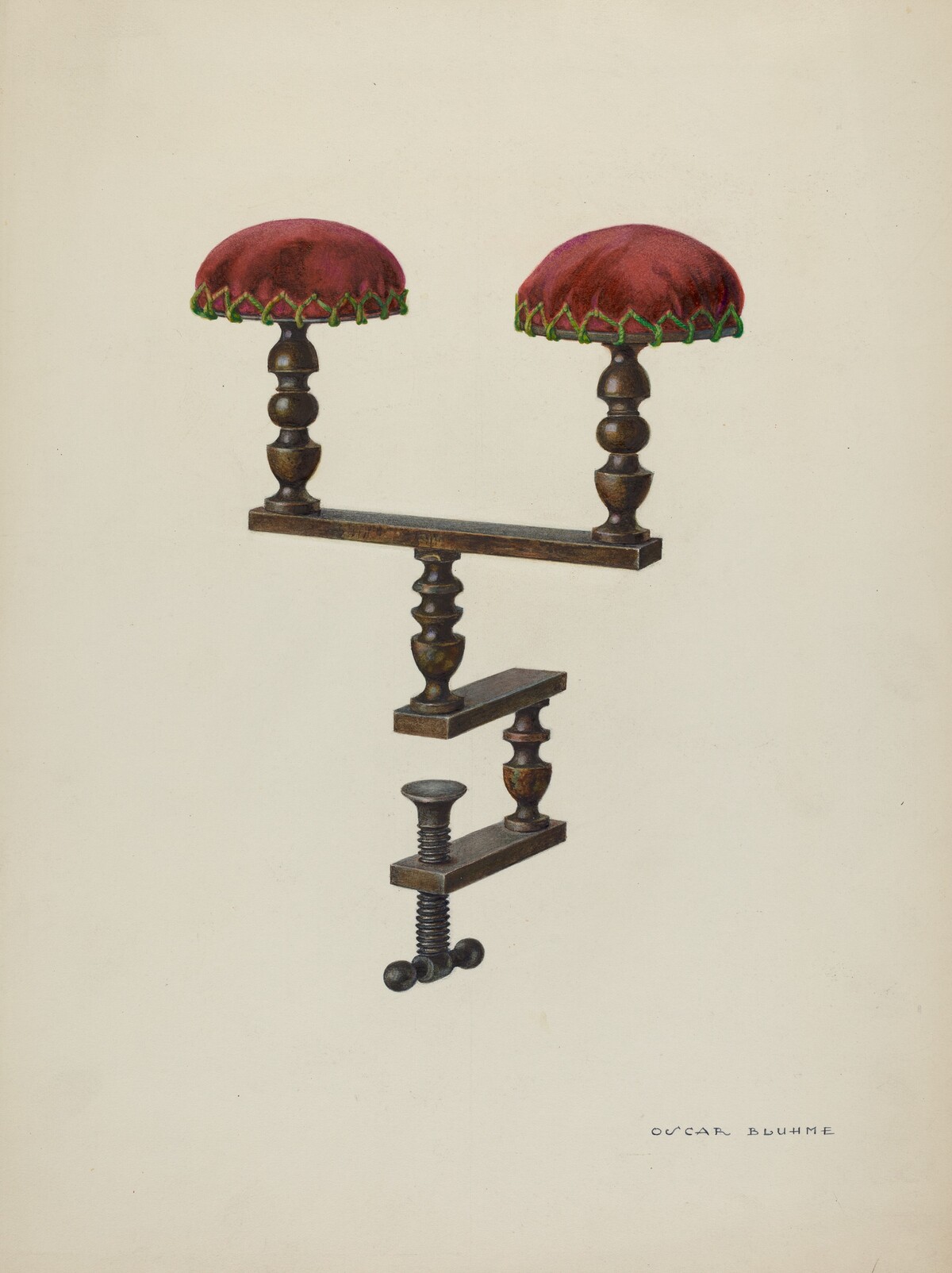 Twin Sewing Bird by Oscar Bluhme