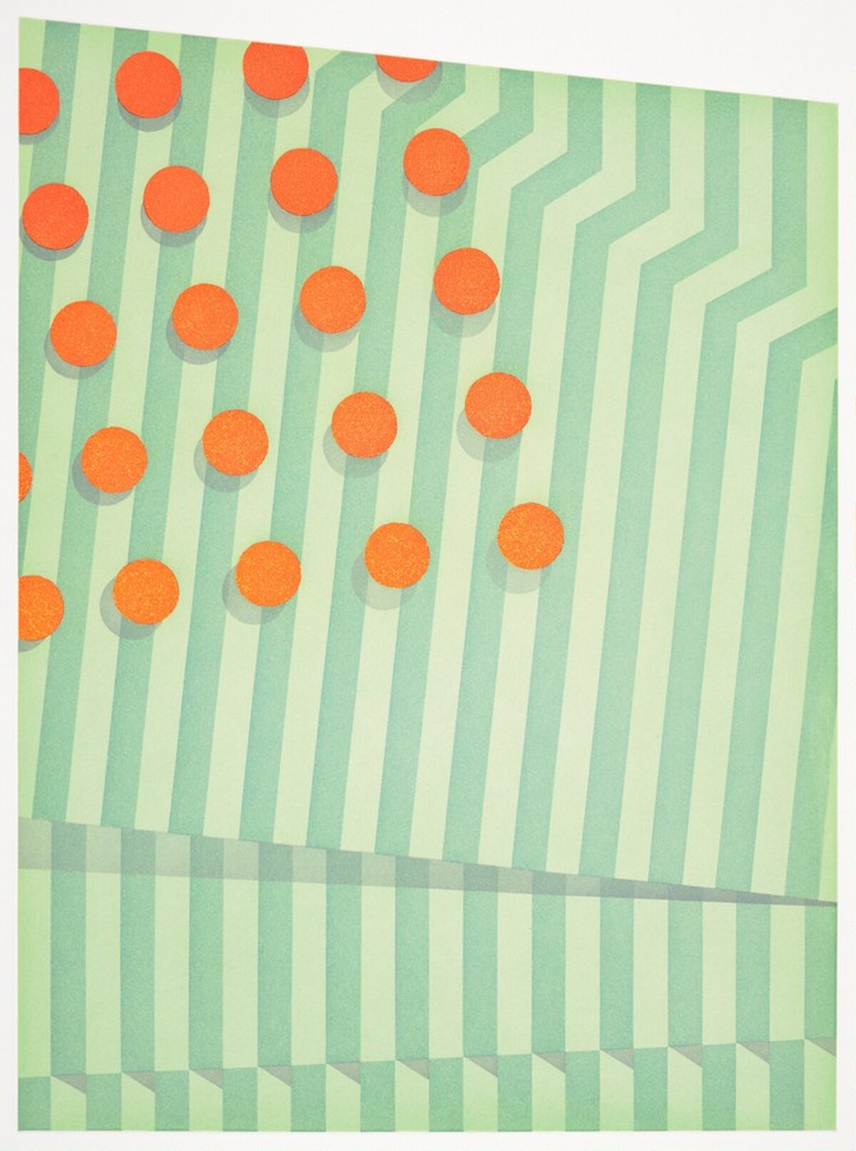 Untitled (small circles) by Tomma Abts