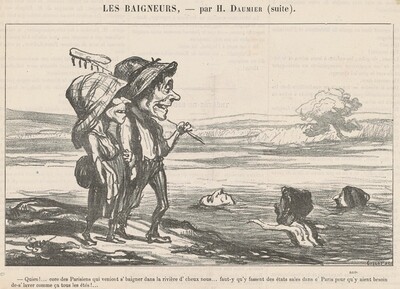 Quien! ... Core des parisiens qui veniont s'baigner ...