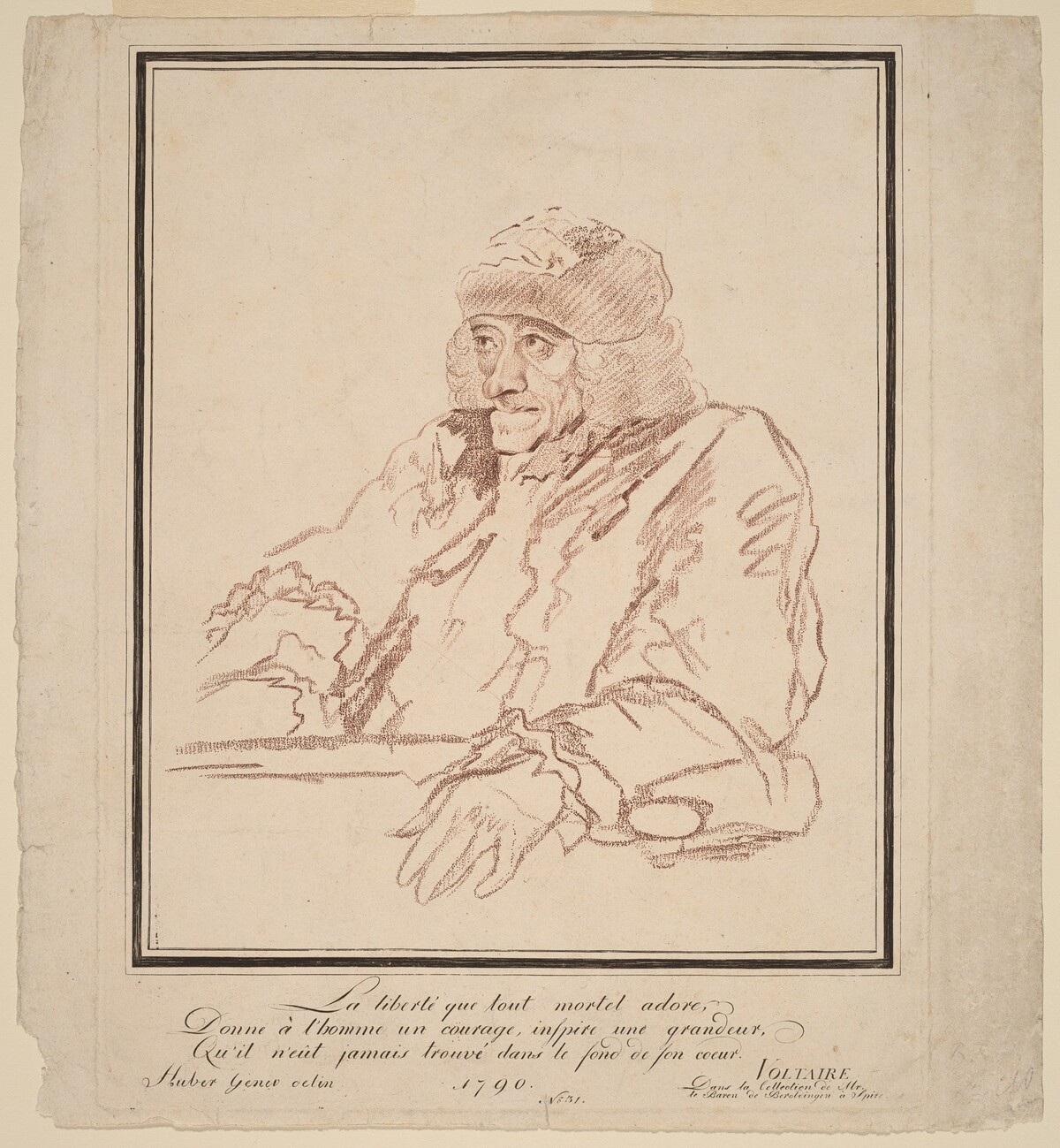 Voltaire by French 18th century(?), after Jean Huber