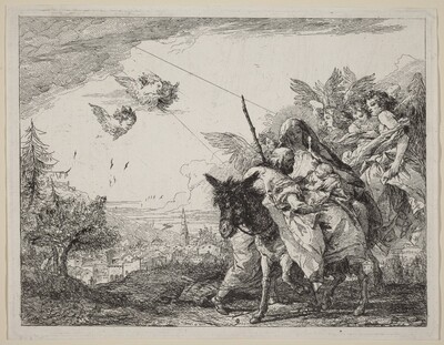 Joseph, Standing, Adores the Child