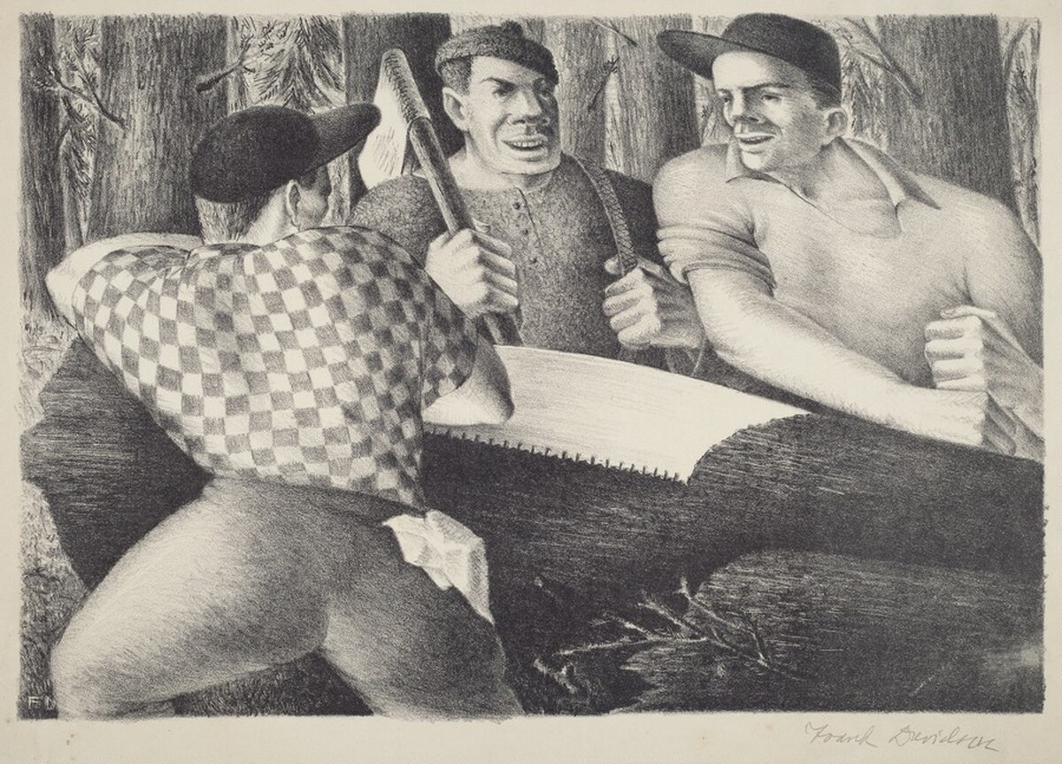 Untitled (Lumberjacks) by Frank Davidson