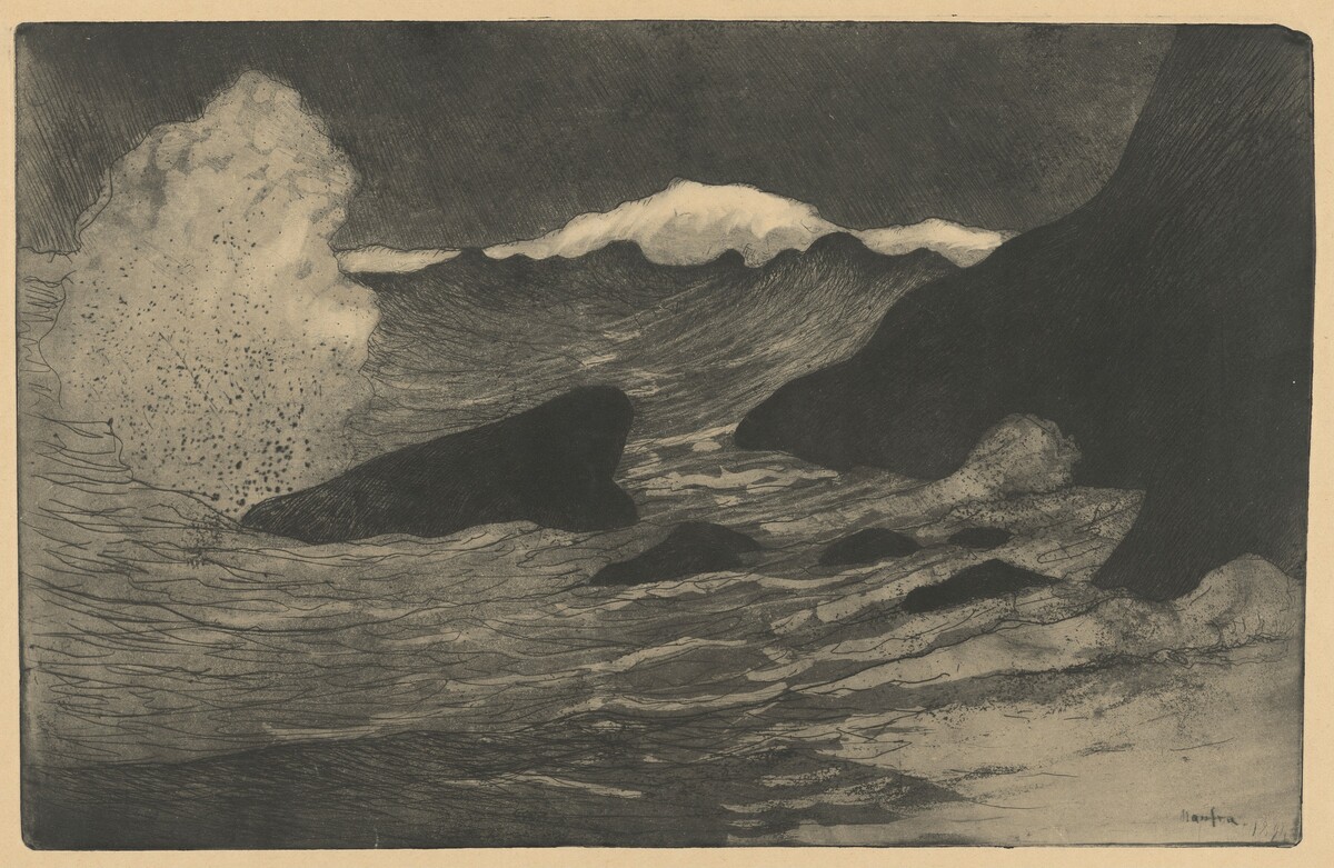 The Wave (La Vague) by Maxime Maufra