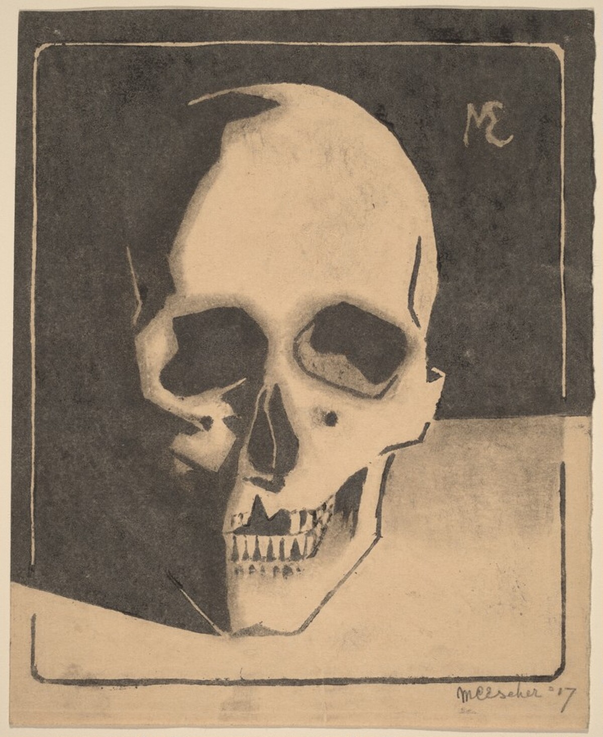 Skull by M.C. Escher