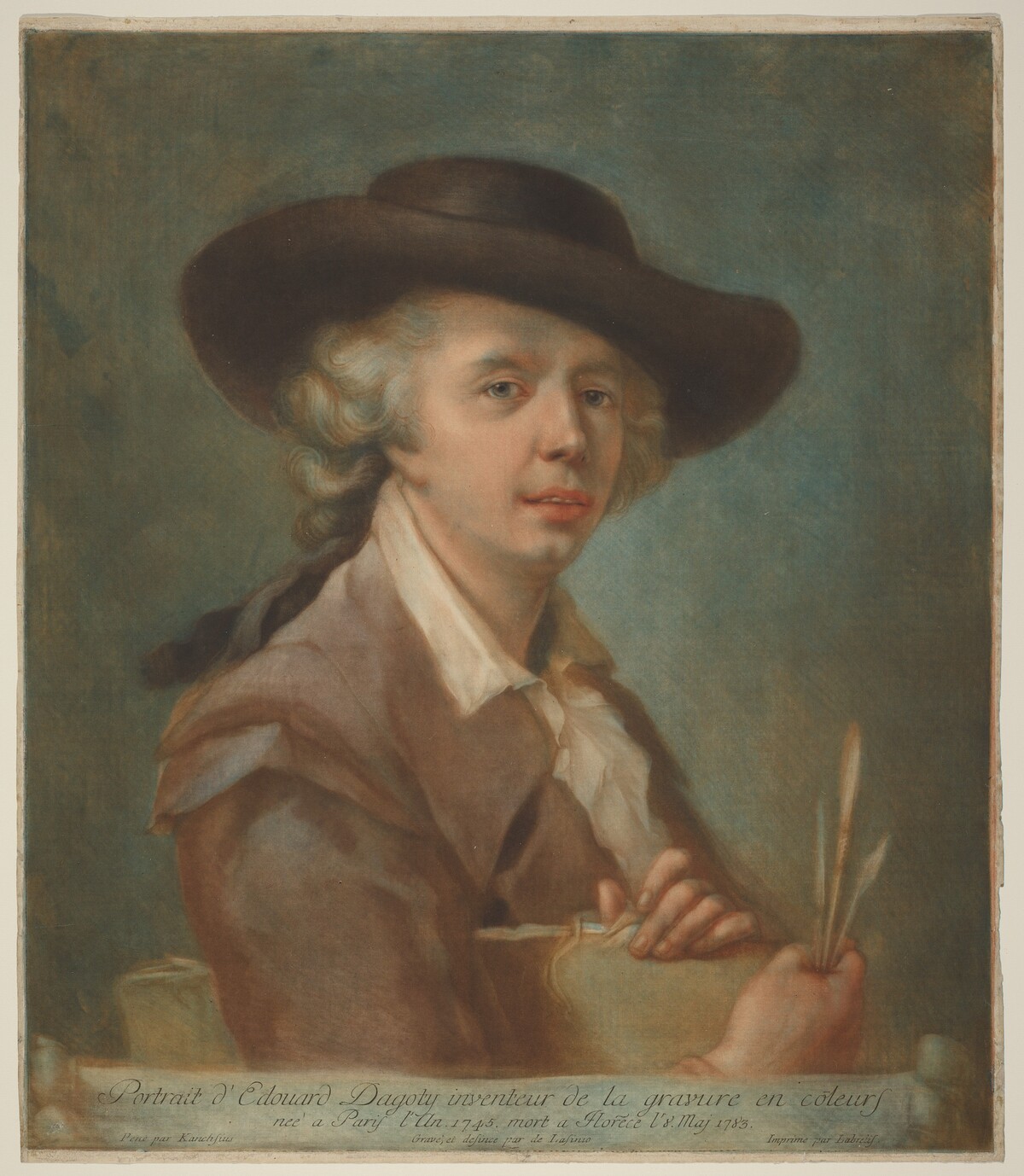 Edouard Gautier d'Agoty by Carlo Lasinio after Johann Ernst Heinsius