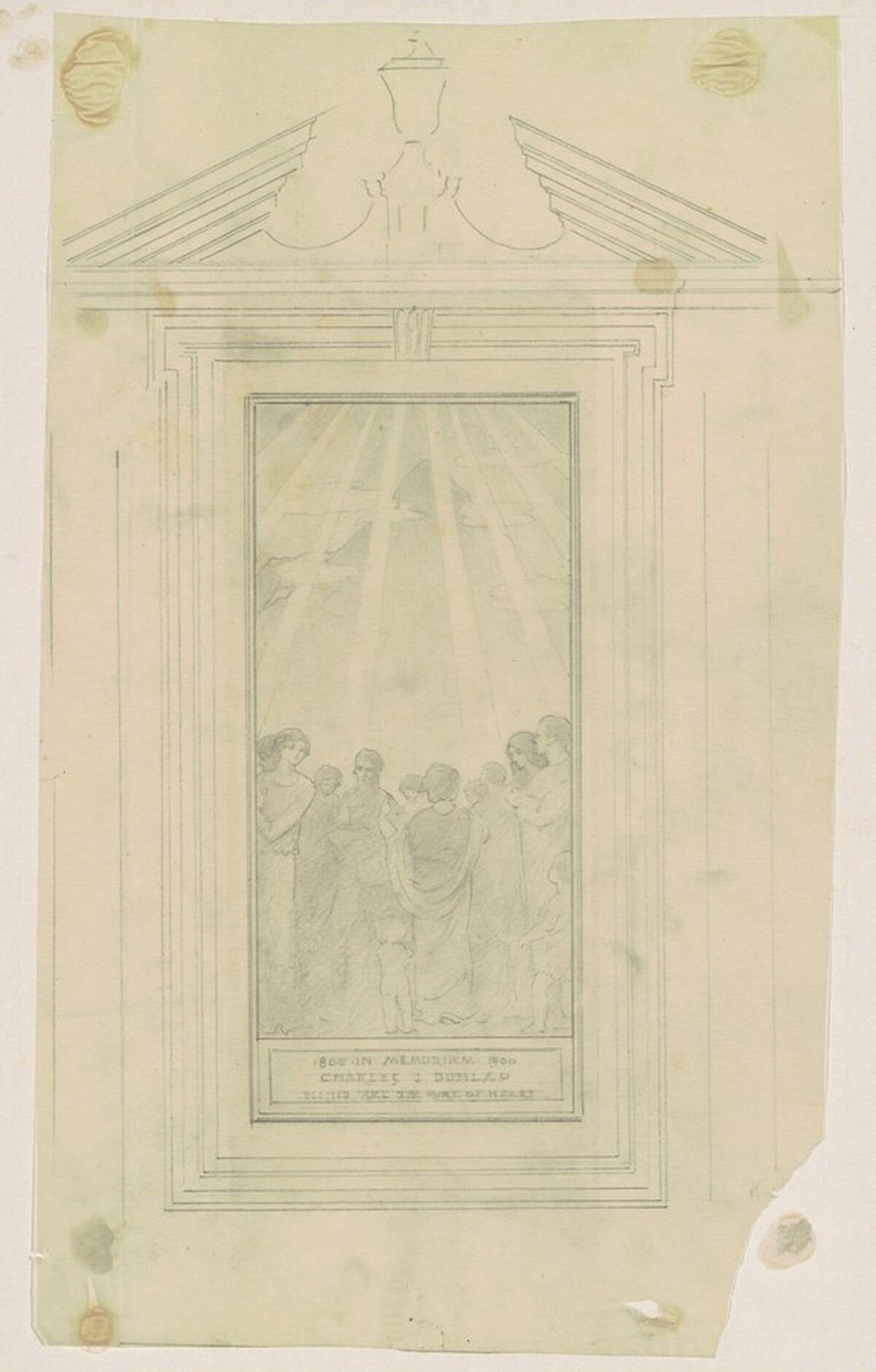 Study for "The Sermon on the Mount" by Augustus Vincent Tack