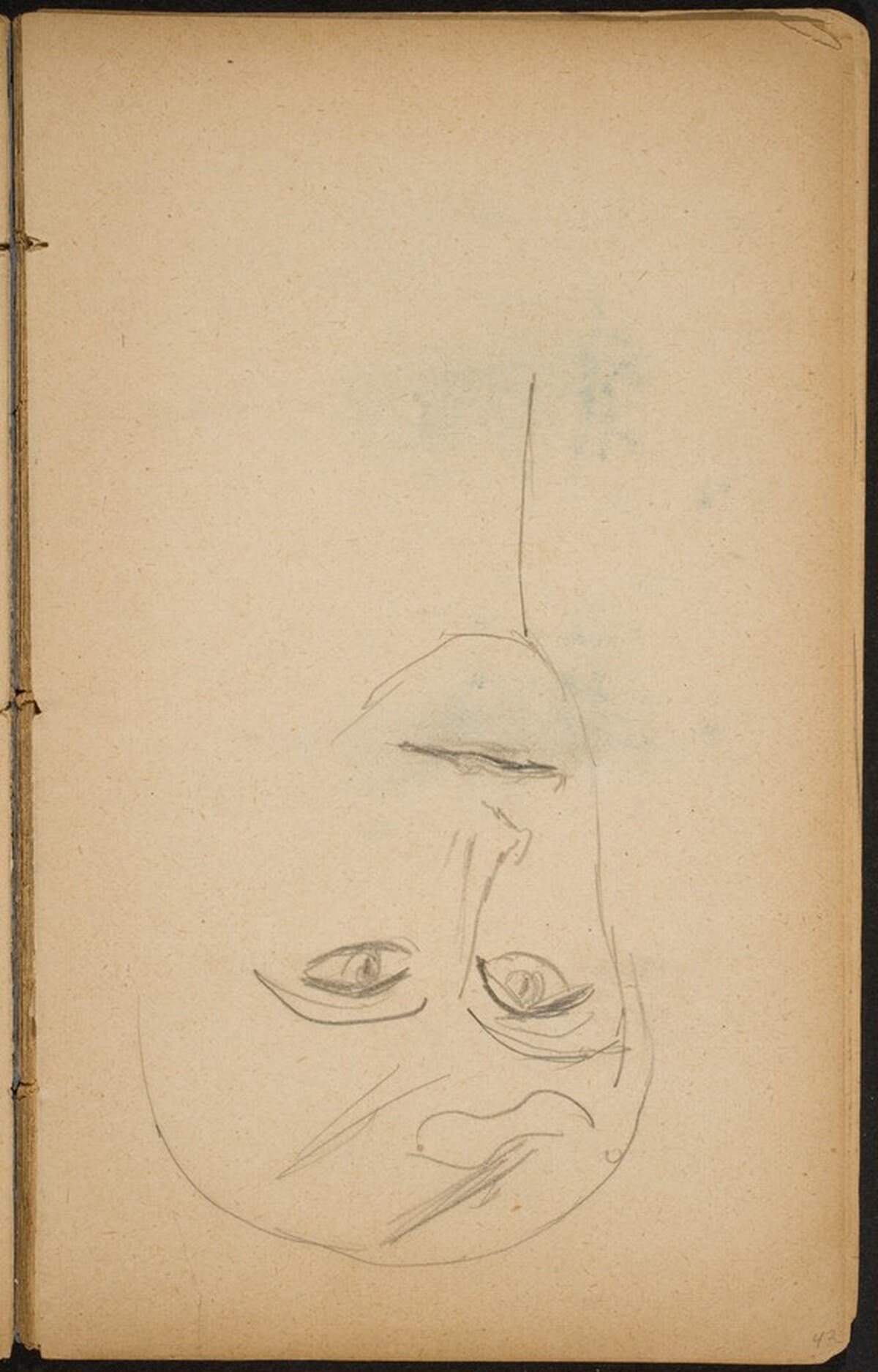 Weibliche Bildnisstudie (Female Portrait Study) [p. 43] by Max Beckmann