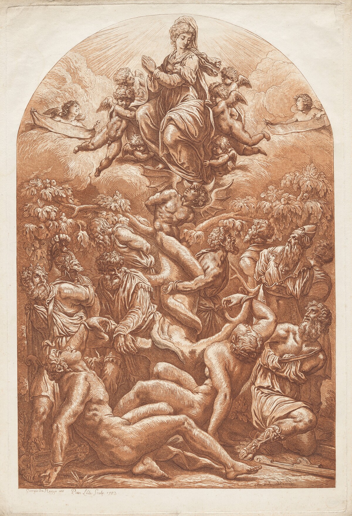 Allegory of Conception or  Allegory of Redemption by Pierre Lelu, after Giorgio Vasari