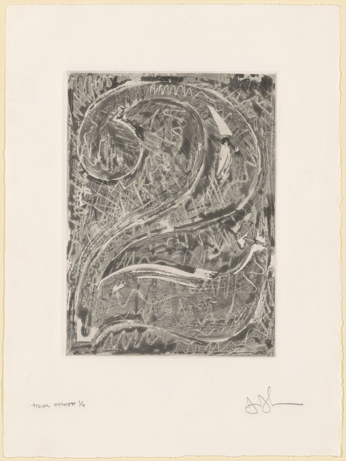 Figure 2 [trial proof 1] by Jasper Johns