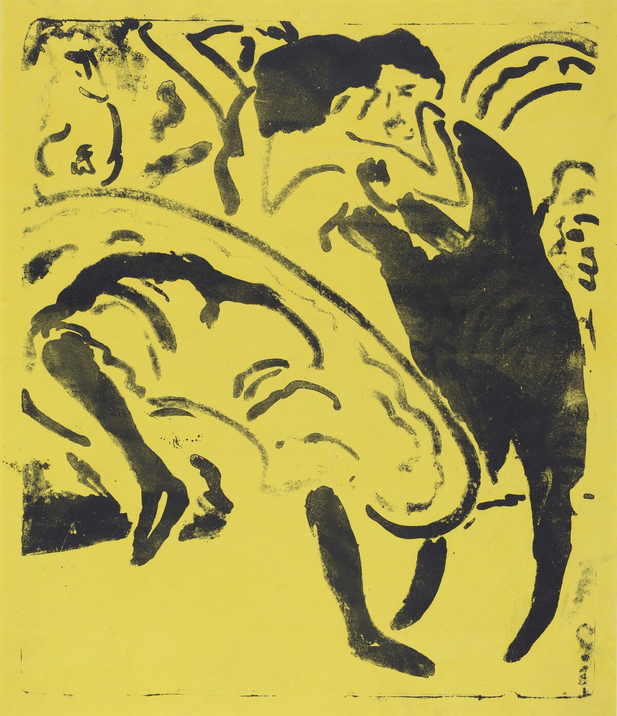 Dancing Couple (Tanzpaar) by Ernst Ludwig Kirchner