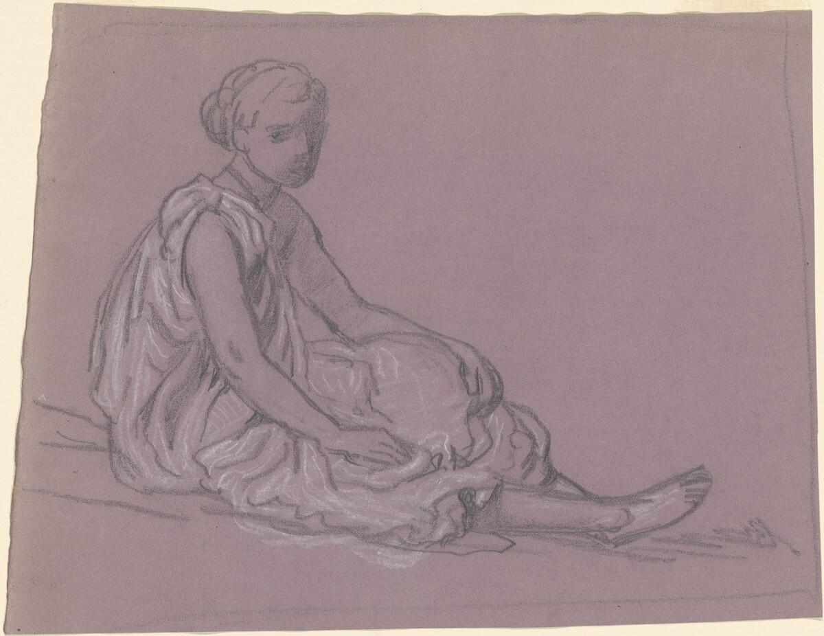 Study for "Greek Girls Bathing" by Elihu Vedder