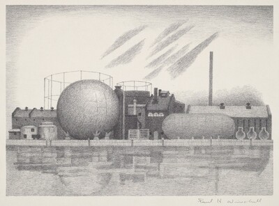 Untitled (Oil and Gas Tanks, Industrial Complex)