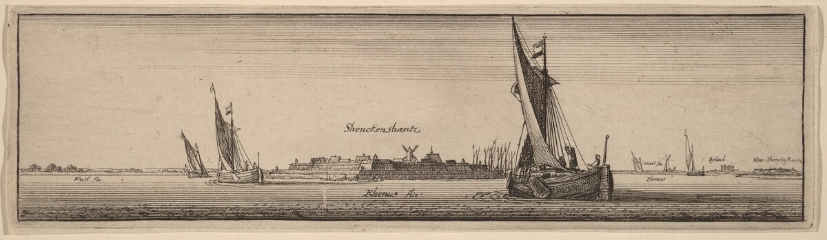 View of Shenckenschantz by Wenceslaus Hollar