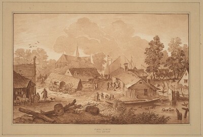Village with Pond