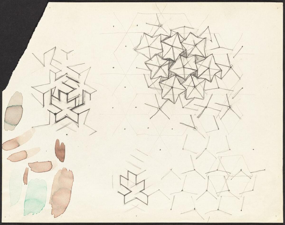 Study for Regular Division of the Plane by M.C. Escher