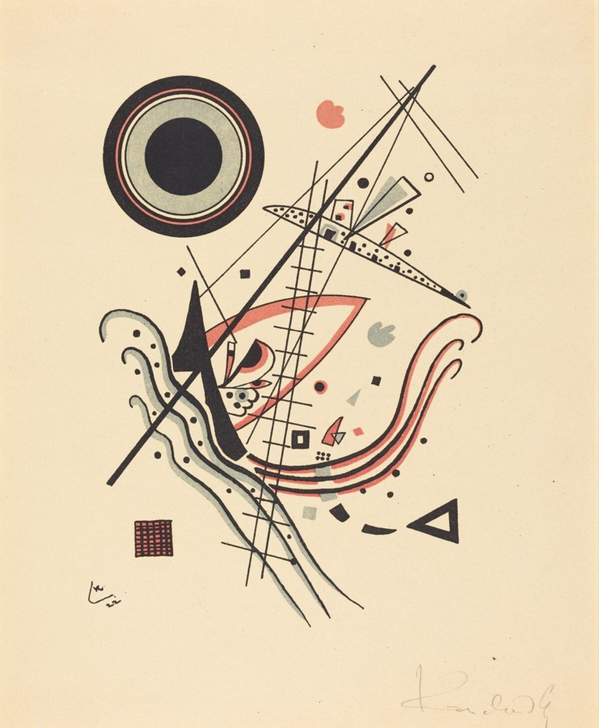 Blue Lithograph (Lithographie 'Blau') by Wassily Kandinsky