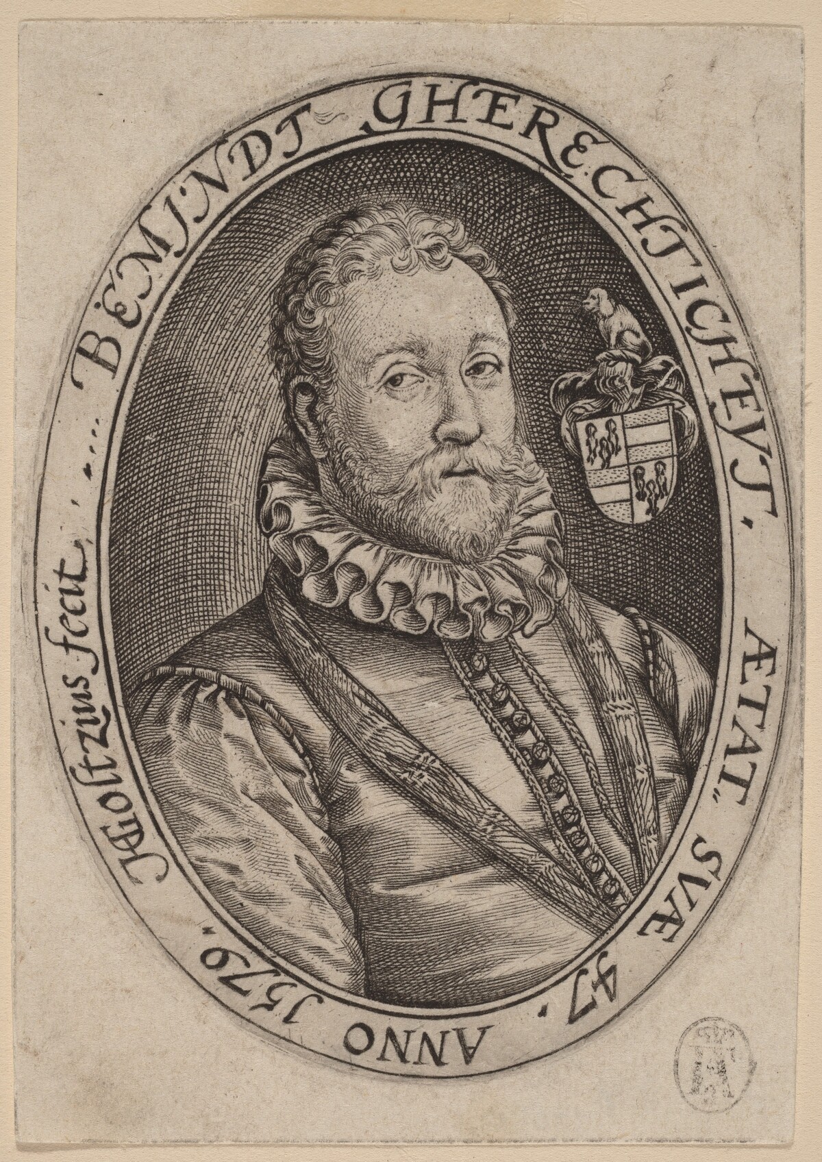 Adriaen van Swieten by Hendrik Goltzius