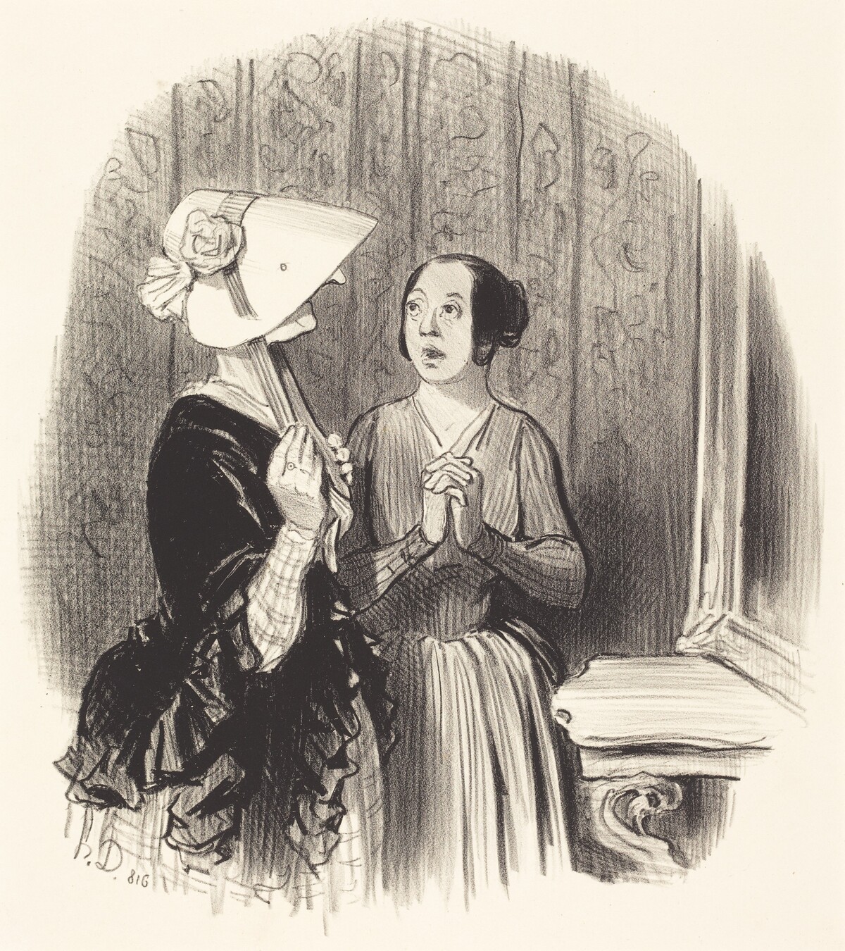 Un Chapeau Pamèla by Honoré Daumier