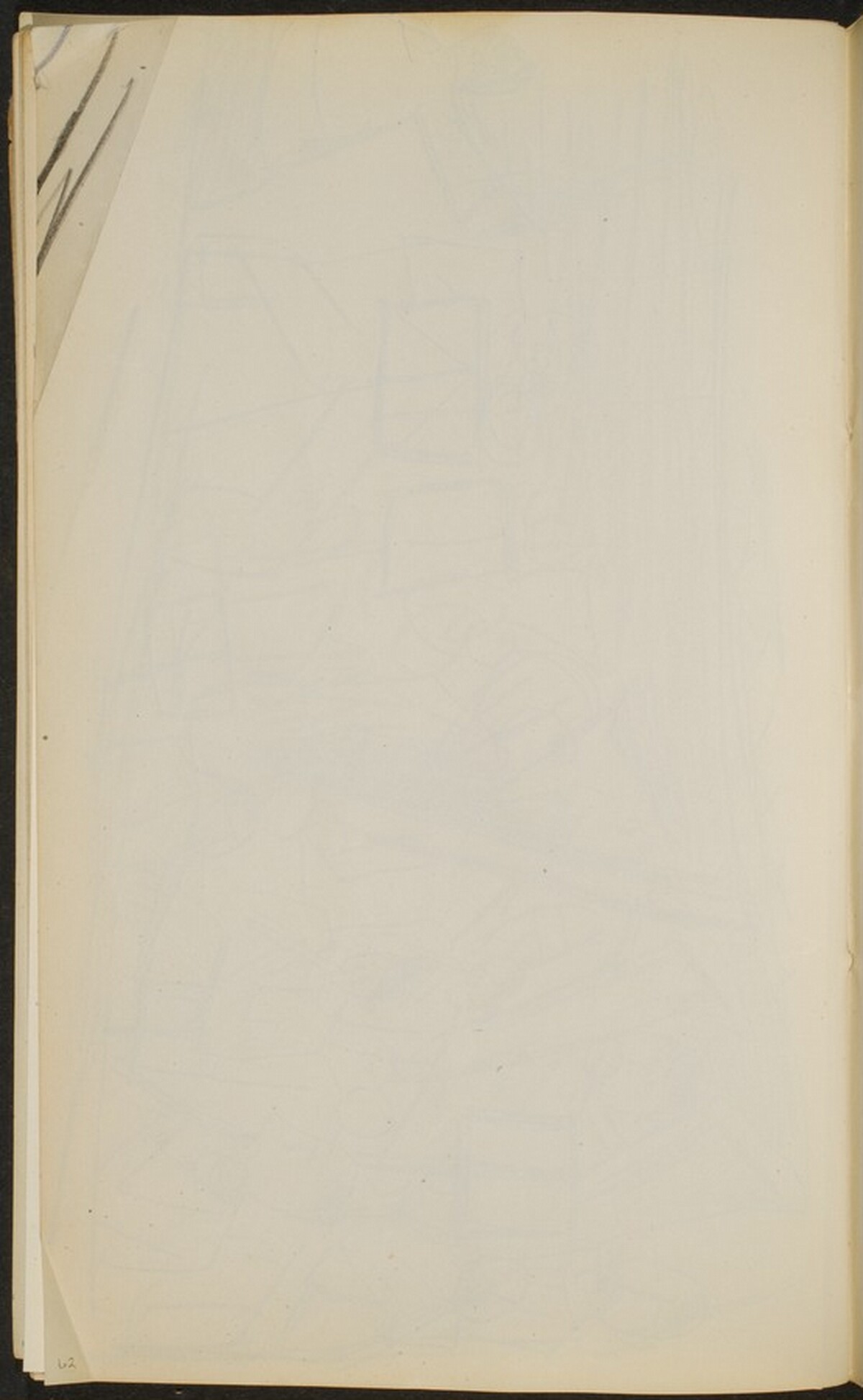 in der Ecke: Teil der Orchesterskizze (Corner of sketch: Orchestra) [p. 62] by Max Beckmann