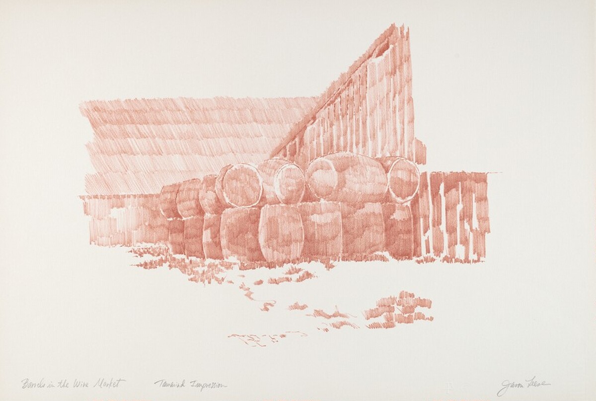 Barrels in the Wine Market by Jason Leese