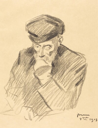 Portrait de Renoir (4e planche) (Portrait of Renoir) (fourth plate)