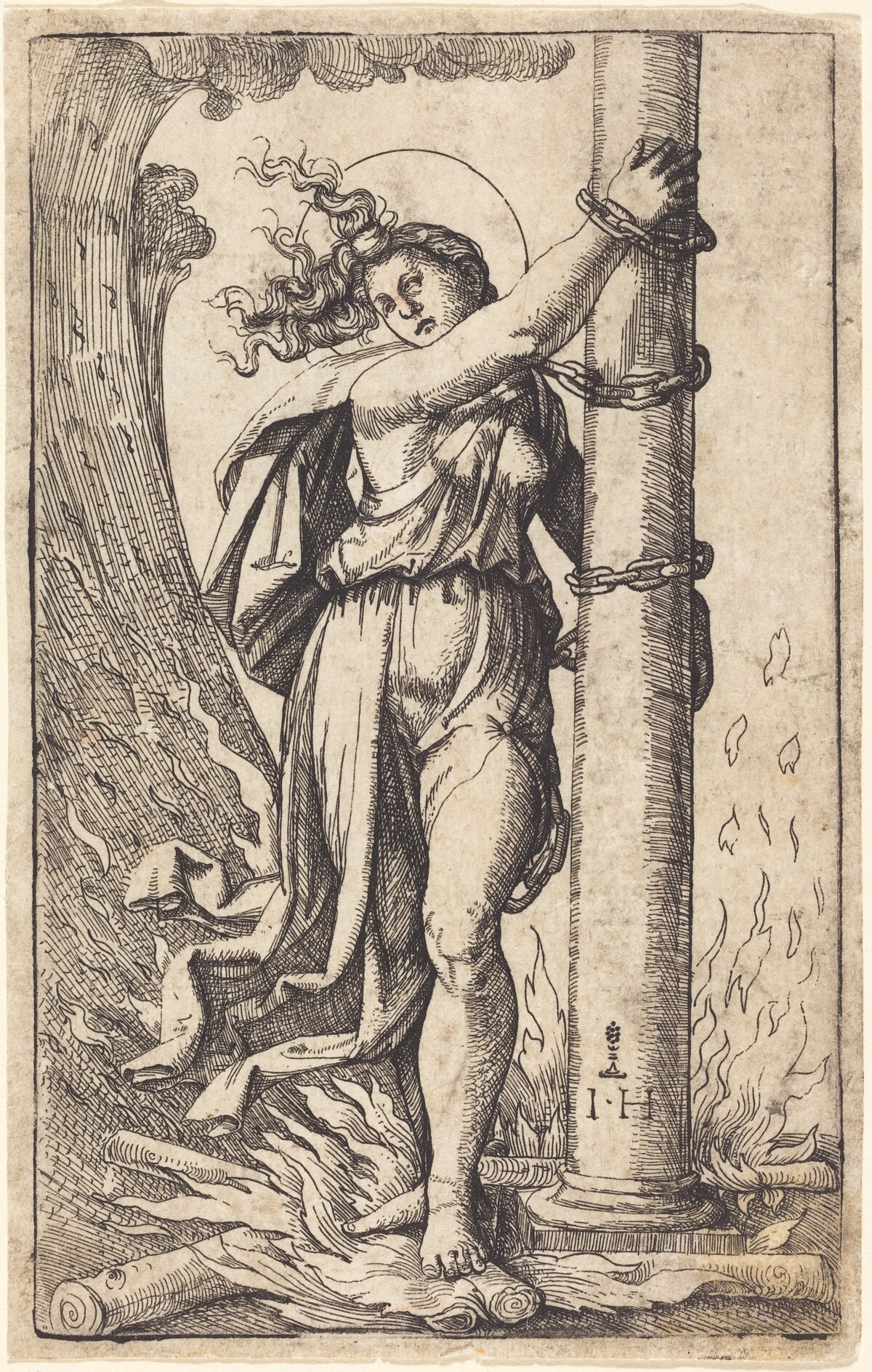 Fortitude by Hieronymus Hopfer after Marcantonio Raimondi