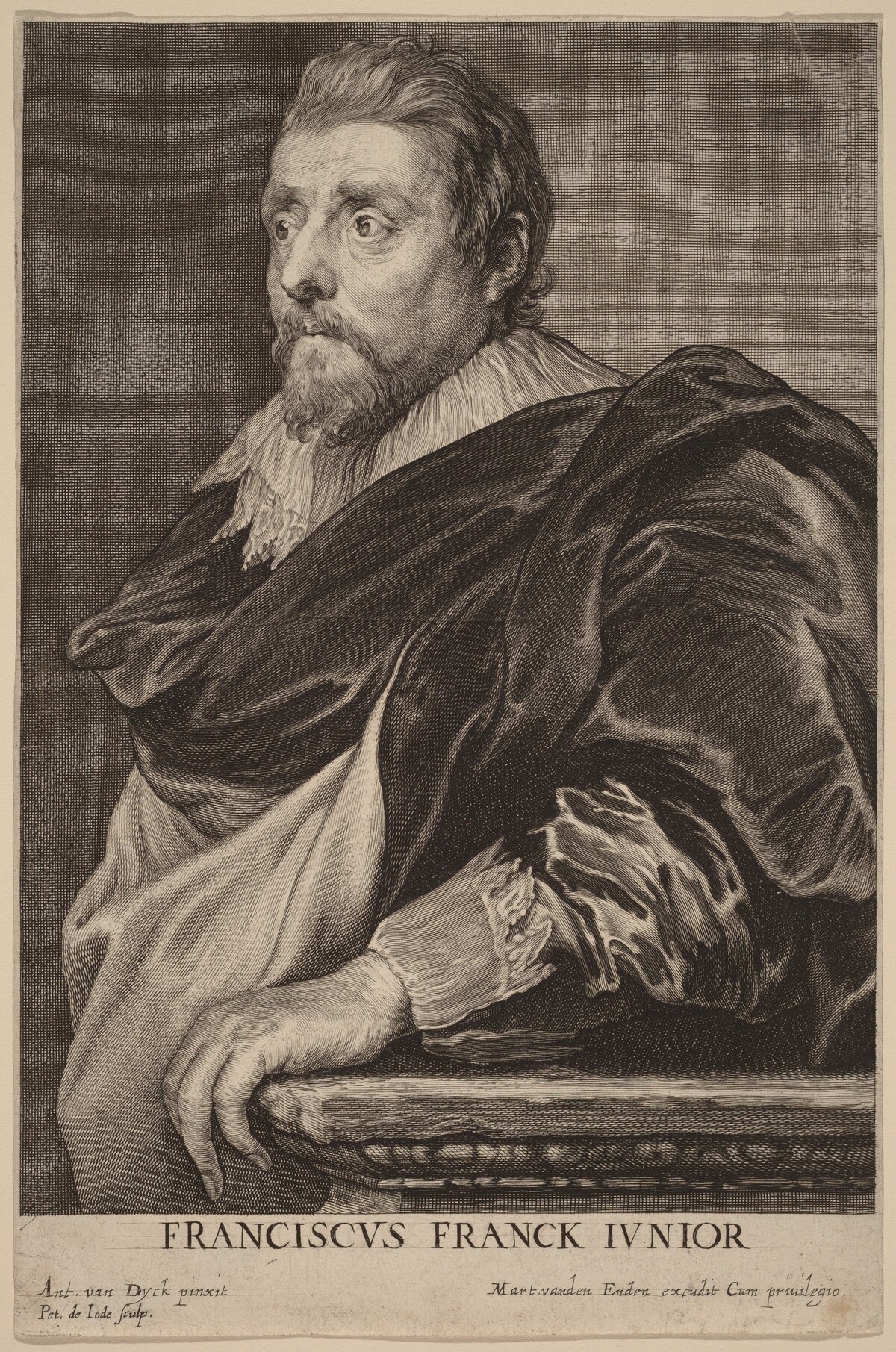 Frans Francken II by Willem Hondius after Sir Anthony van Dyck