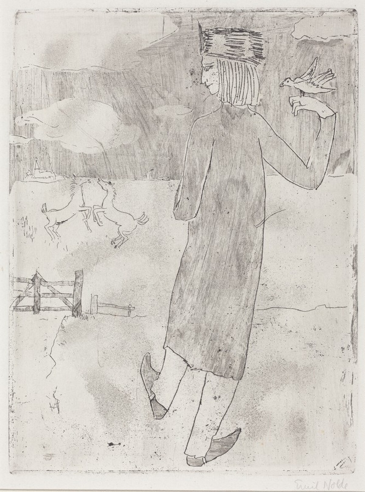 The Animal Lover (Der Tierfreund) by Emil Nolde