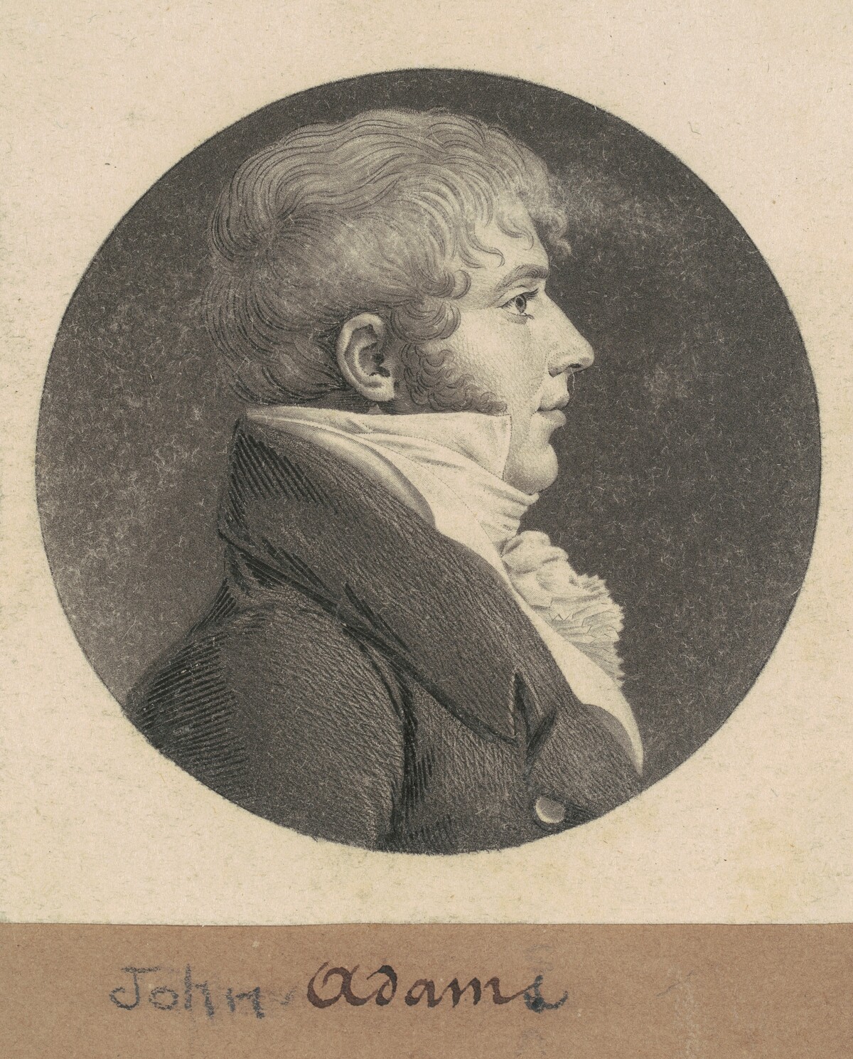 John Strong Adams by Charles B. J. Févret de Saint-Mémin