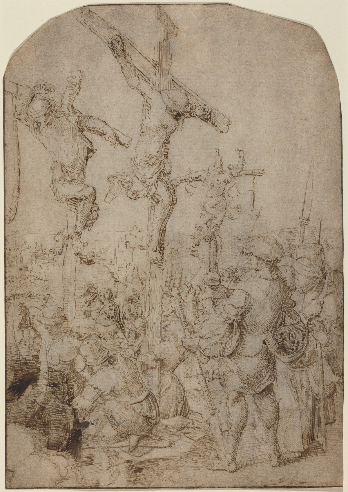 The Crucifixion by Netherlandish 16th Century
