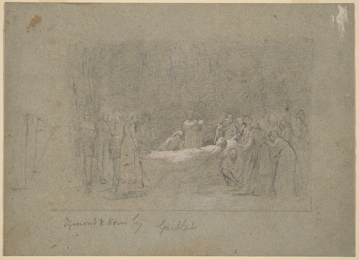 Egmont and Hoorn by Thomas Hovenden after Bernard Gaillot