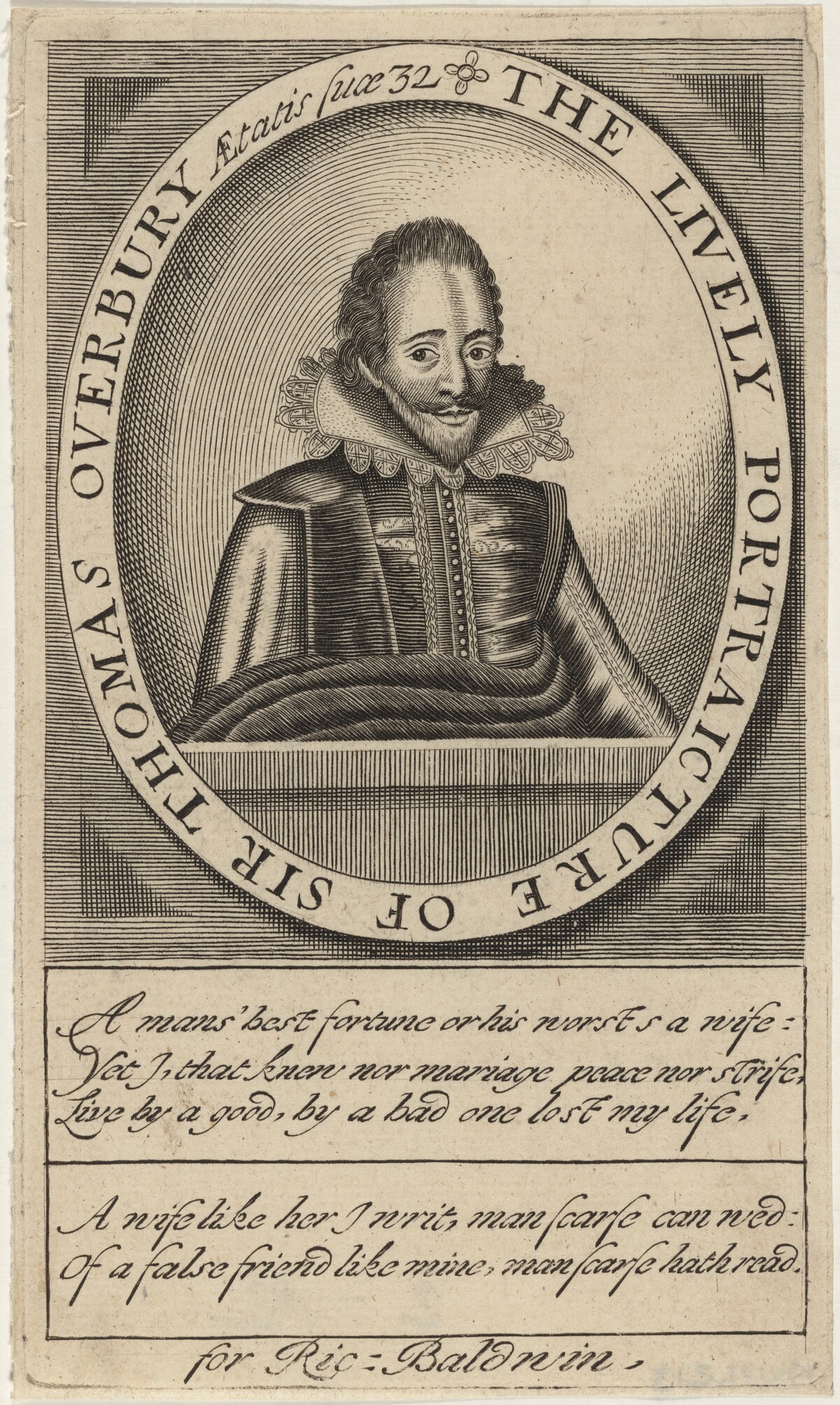 Sir Thomas Overbury by after Simon de Passe