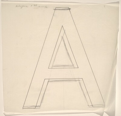 Sketch for "Building - Blocks for a Doorway" (A)