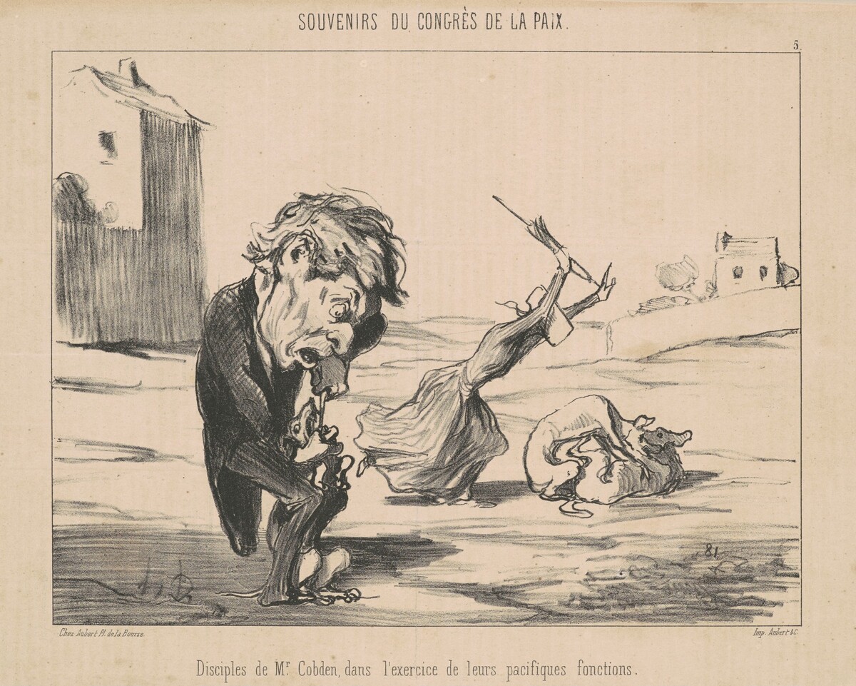 Disciples de M. Cobden by Honoré Daumier