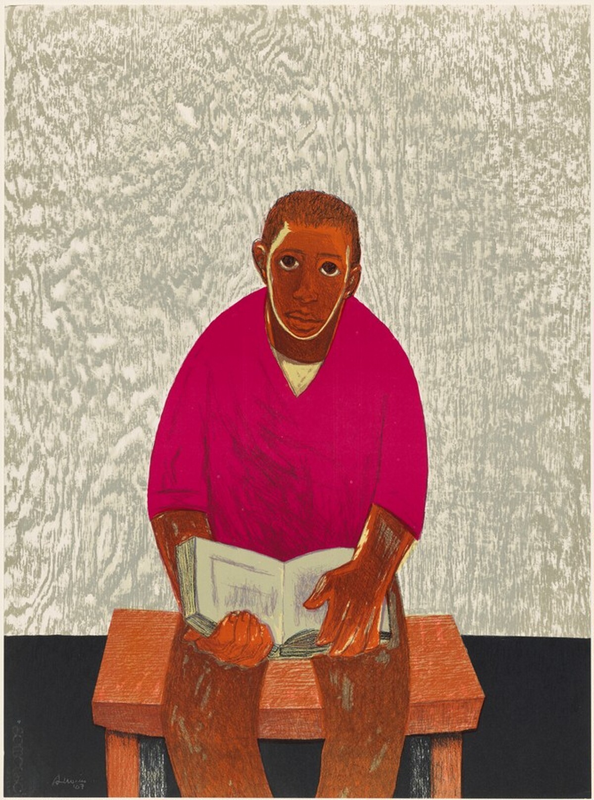 Boy on a Bench by Samella Lewis